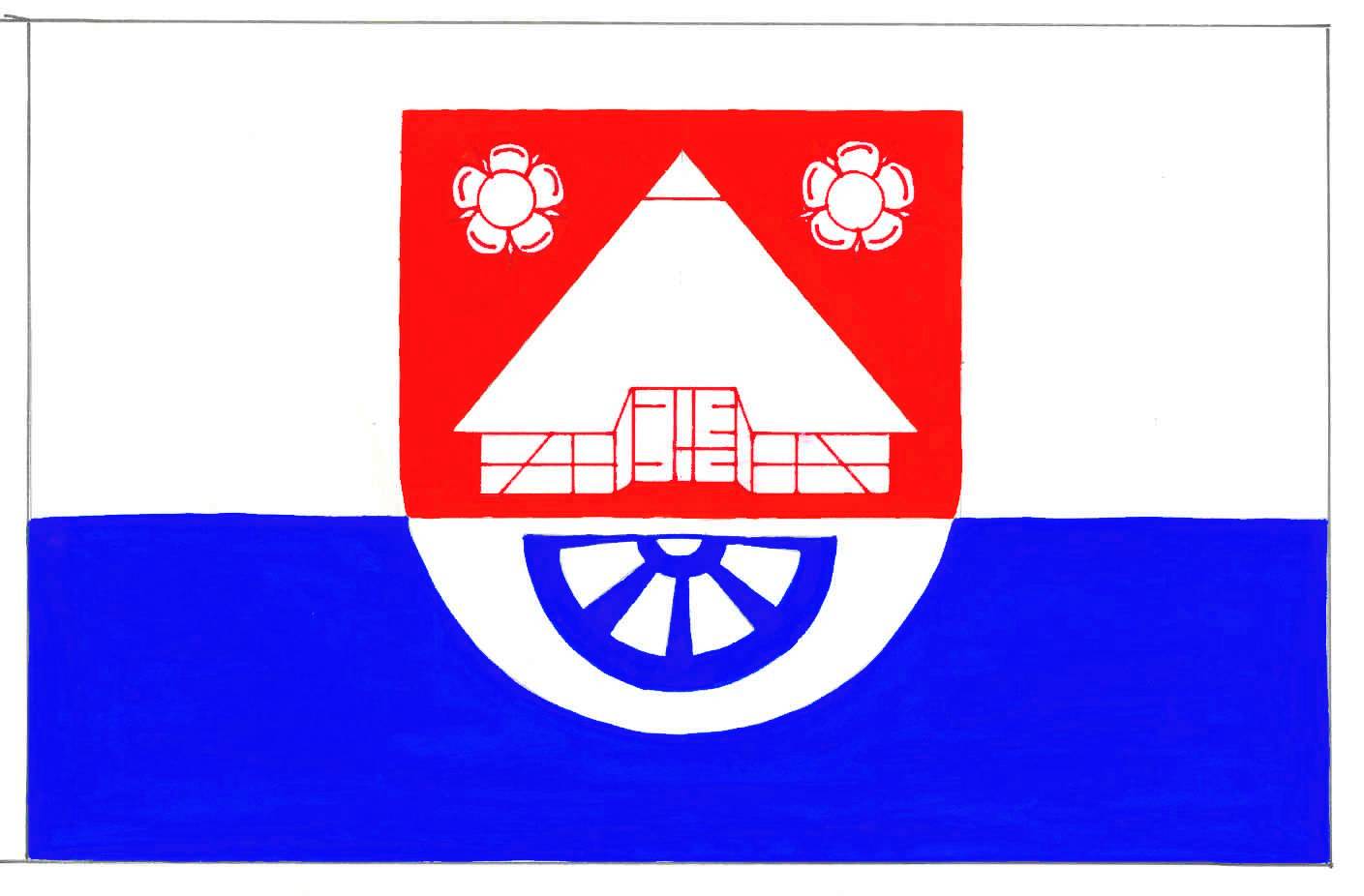 Flagge Gemeinde Klein Offenseth-Sparrieshoop, Kreis Pinneberg